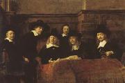 REMBRANDT Harmenszoon van Rijn The Syndics of the Amsterdam Clothmakers'Guild (mk08) Germany oil painting reproduction